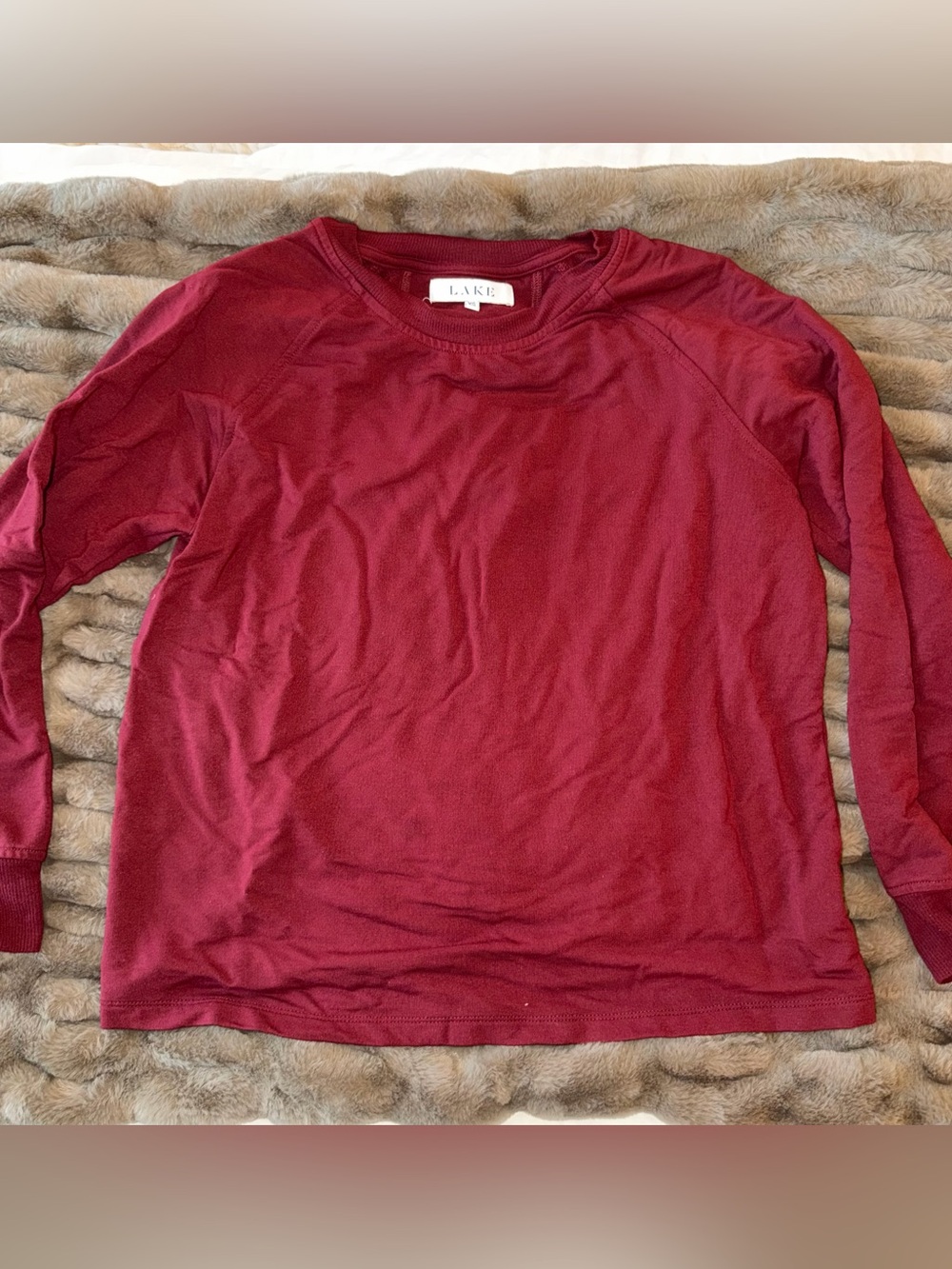 LAKE Burgundy Long Sleeve PJ set